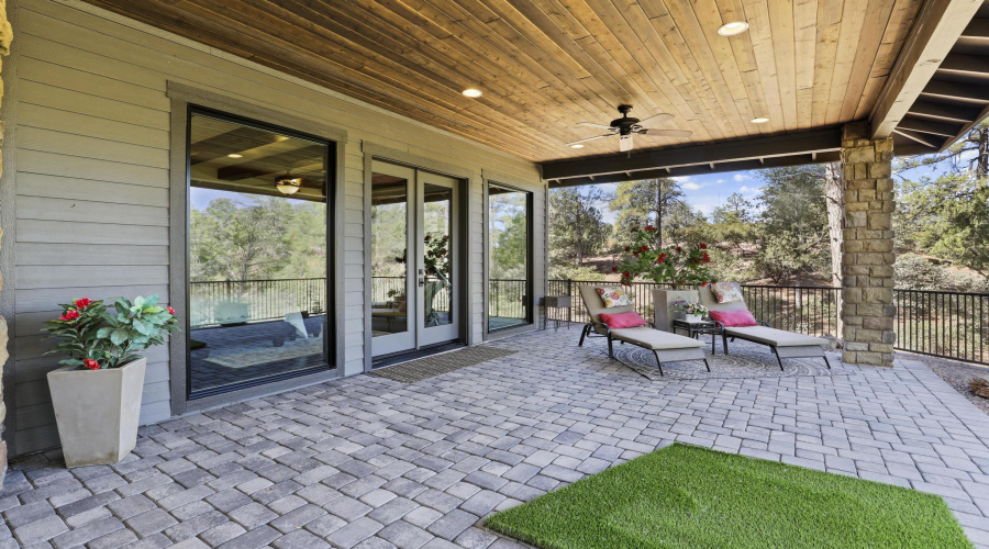 Covered Patio off of Primary Bedroom