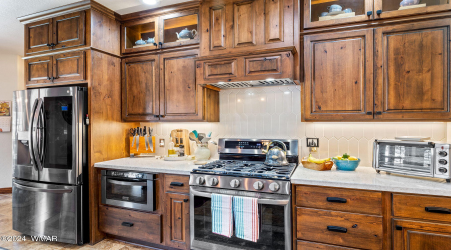 Kitchen with ample cabinets