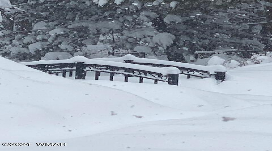 Bridge in snow