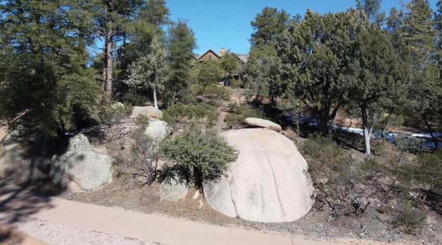 Boulders on lot