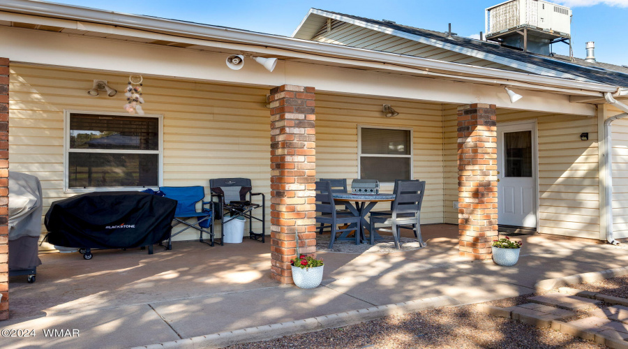 Back covered patio