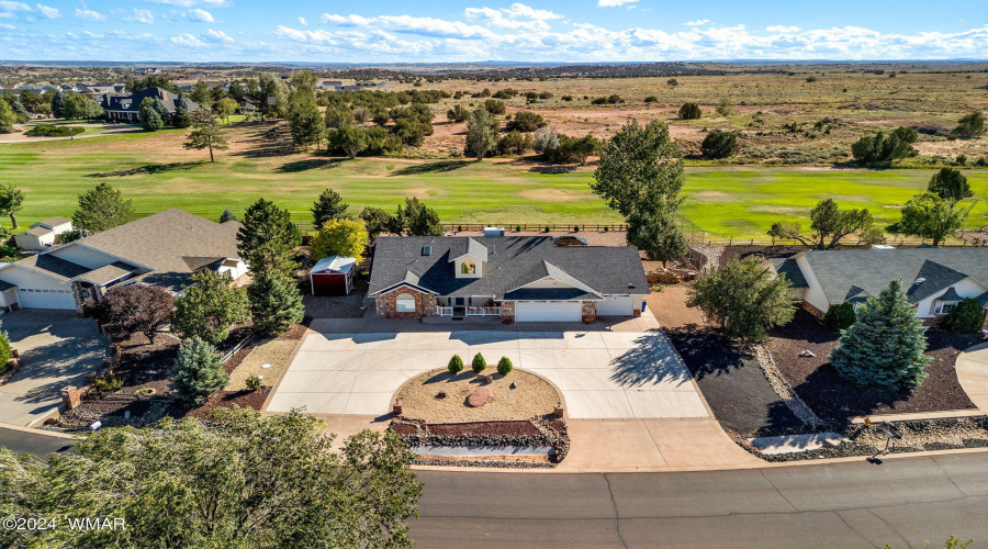 Aerial of front