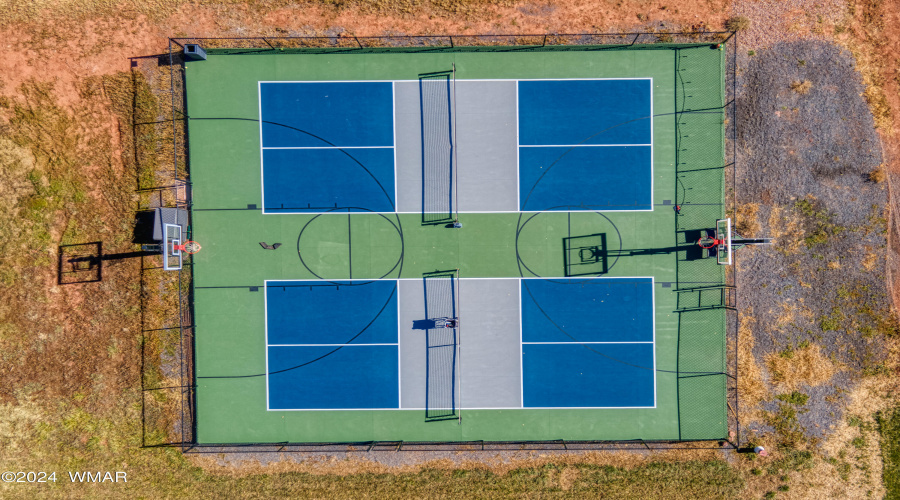 Double Pickleball & Basketball Courts