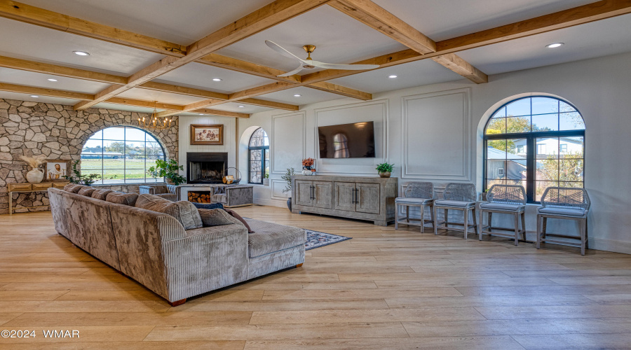 10' Coffered Ceilings