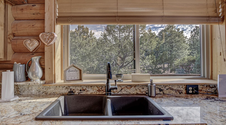 view from kitchen sink