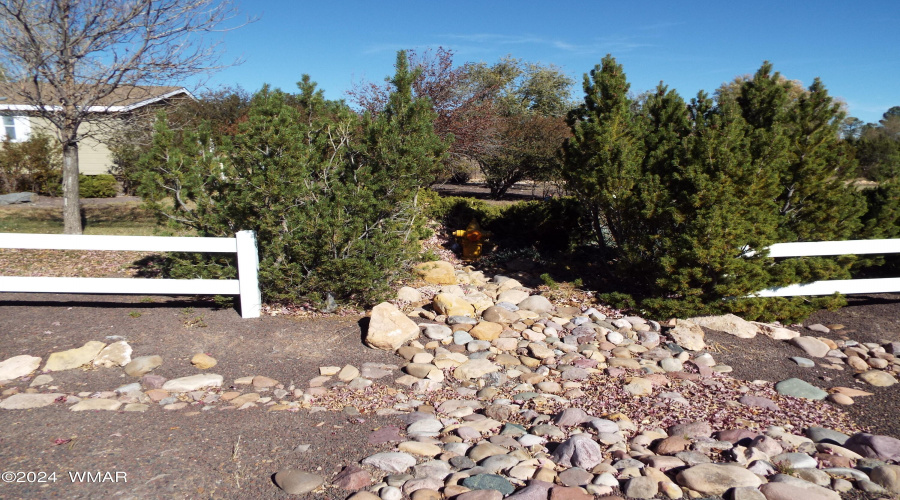 Fire hydrant on property