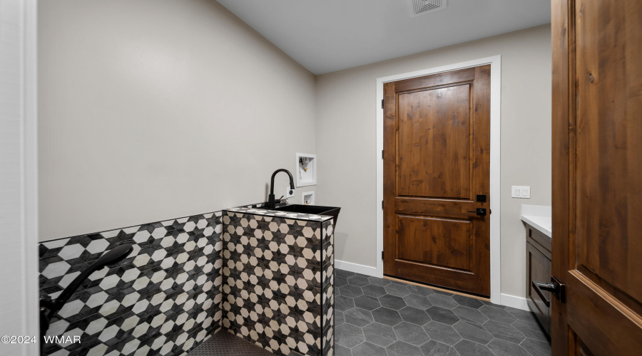 Dog Shower in Laundry Room