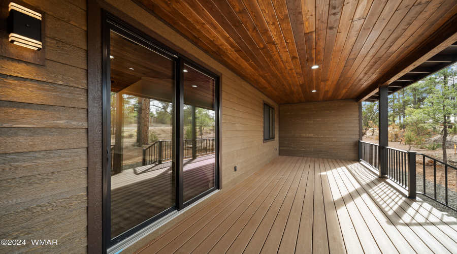 Expansive Covered Back Deck