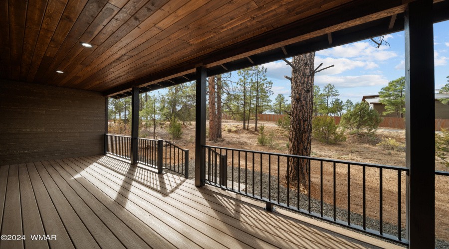 Covered Back Deck