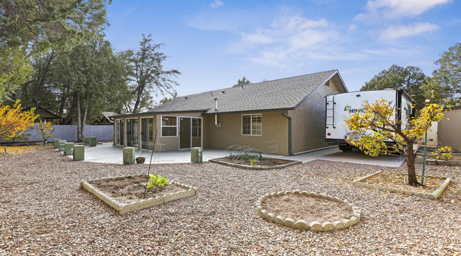 Backyard with RV