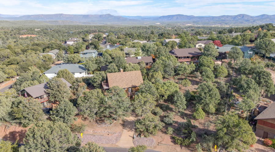 Aerial View w Mountians