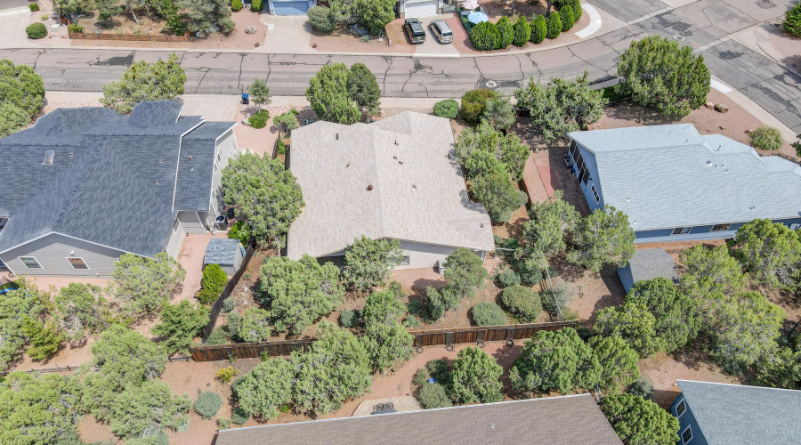 Aerial above with Fence