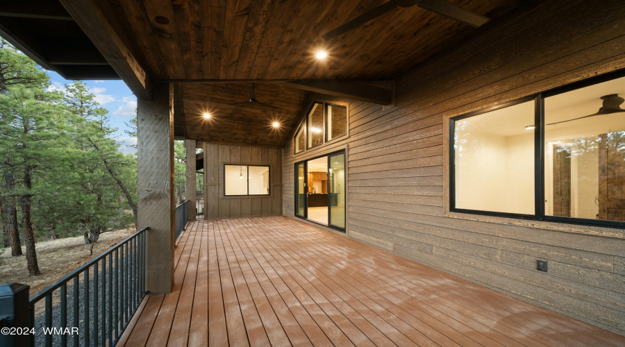 Expansive Covered Back Deck