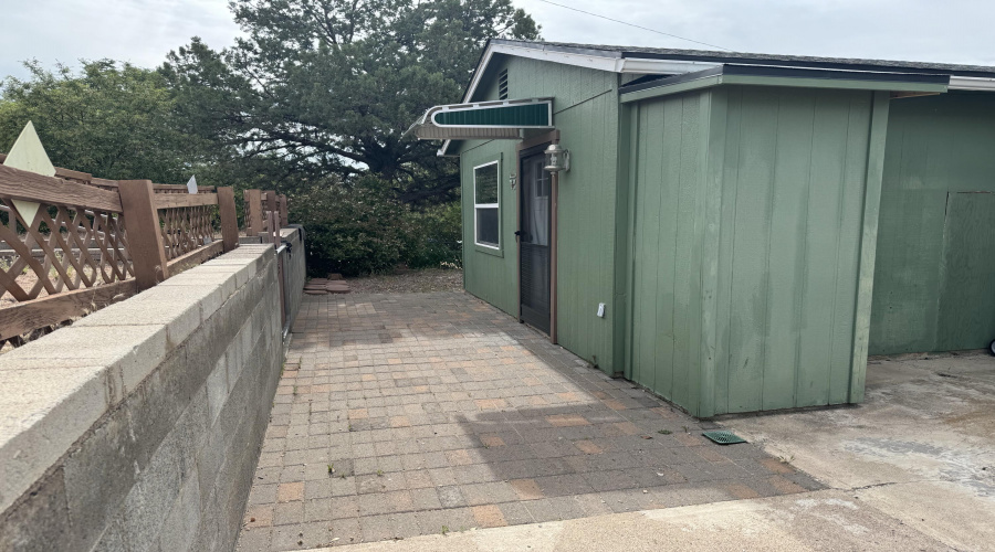 Green Building Brick Patio