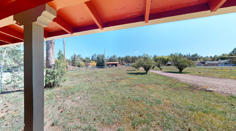 VIEW FROM FRONT PATIO