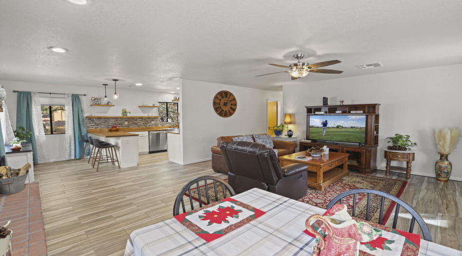 Dining - Kitchen w TV Room