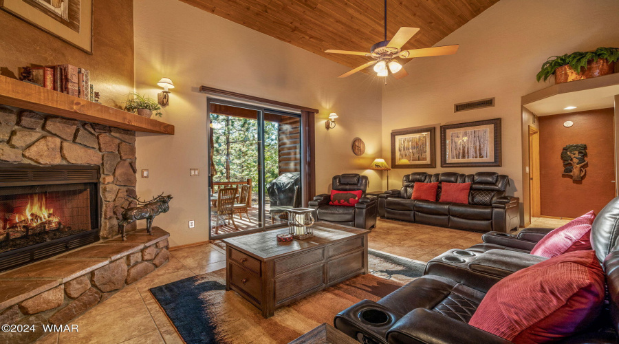 Living Room with Fireplace