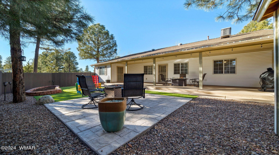 Paver Patio Looking at Covered Patio