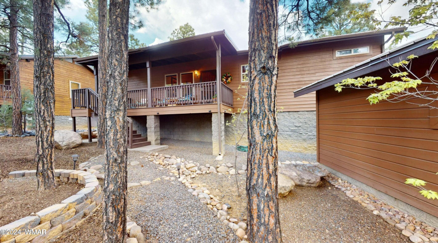 Front deck and walkway