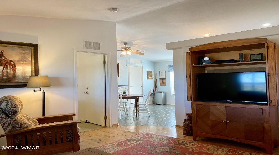 Family Room View to Kitchen