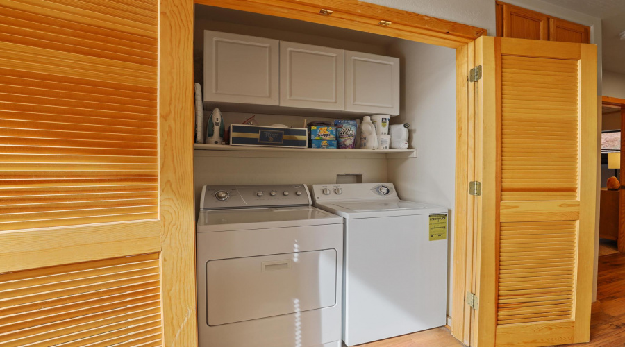 LAundry area in kitchen