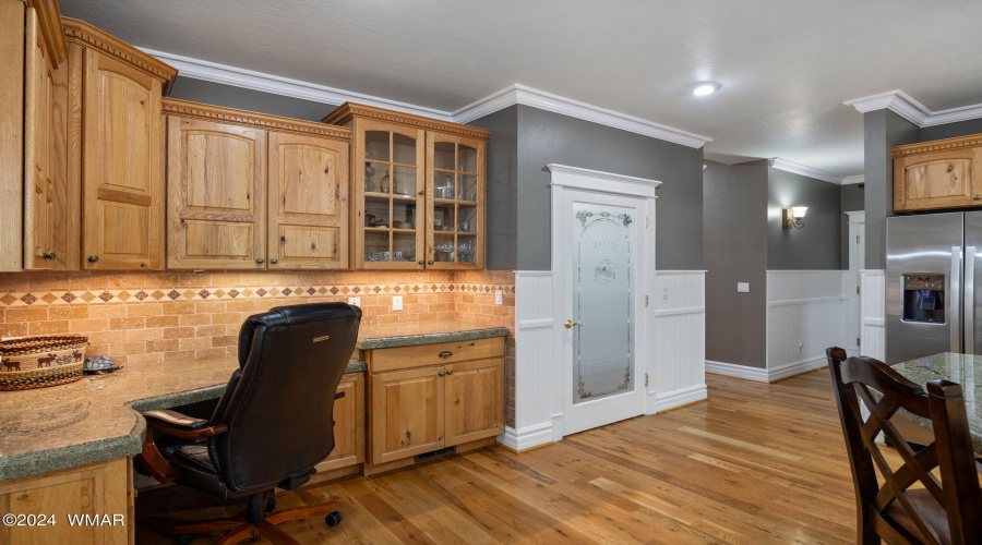 Desk in Kitchen