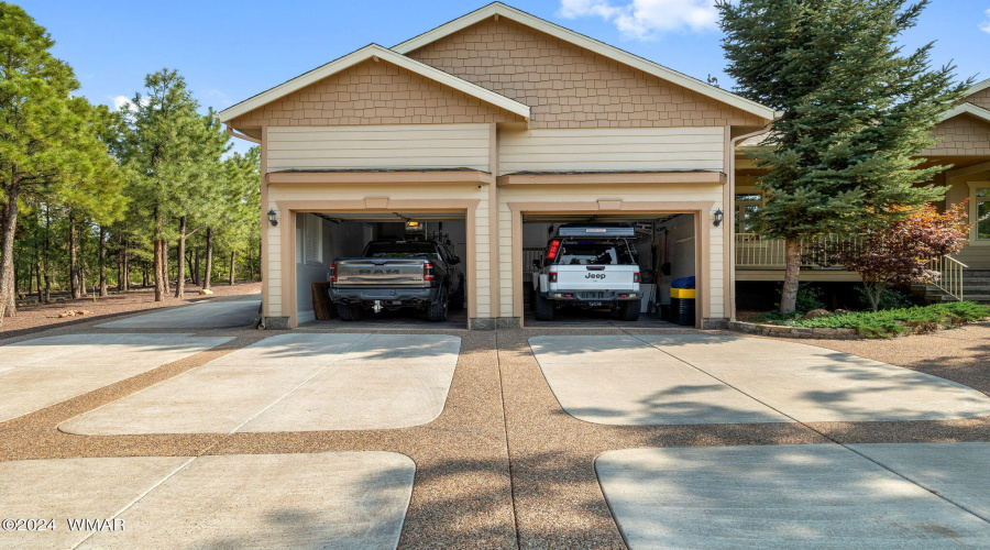 Attached garage