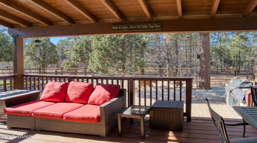 Covered Back Deck