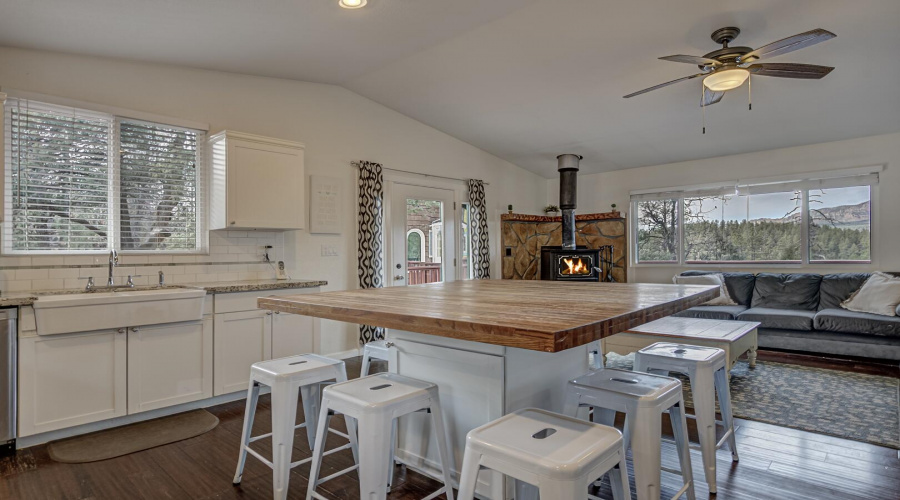 Kitchen to Living Area