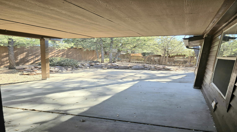 Covered patio