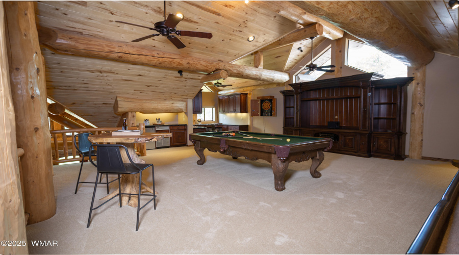 Billiard Room with office