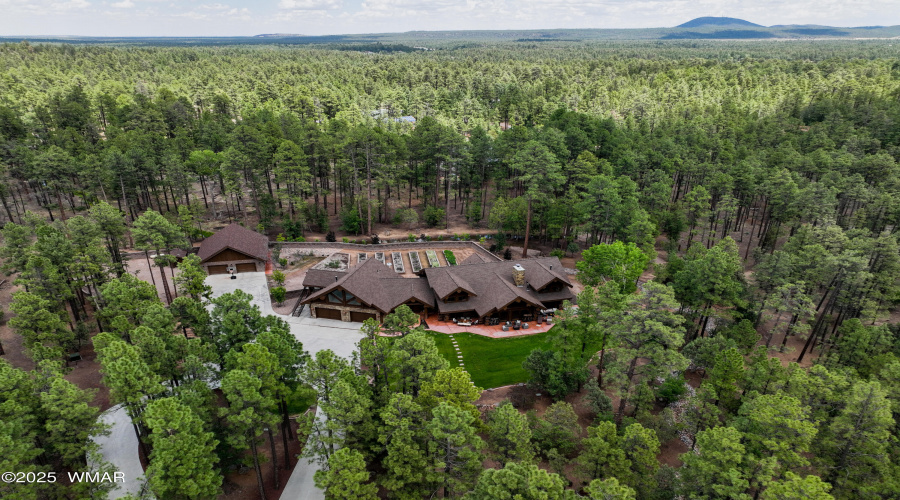 Aerial of the main property