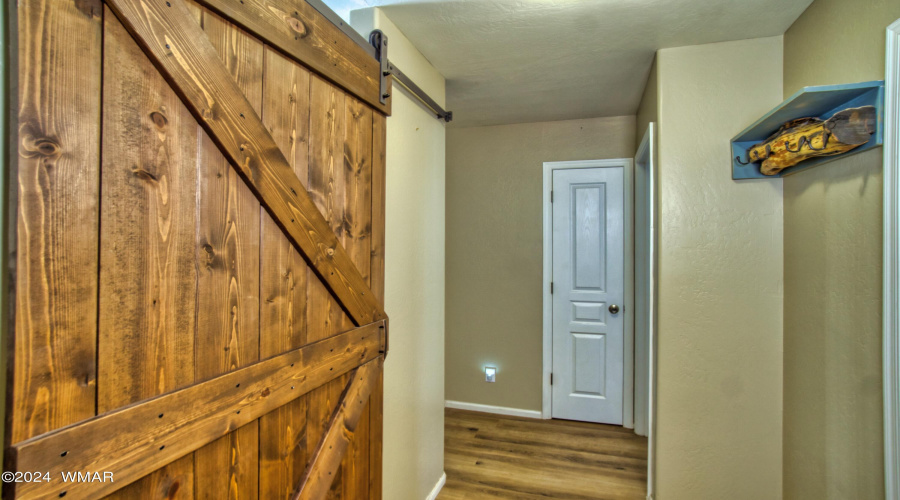 Barn Door to Guest Room