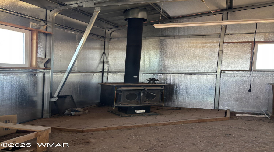 Stove Inside of Garage