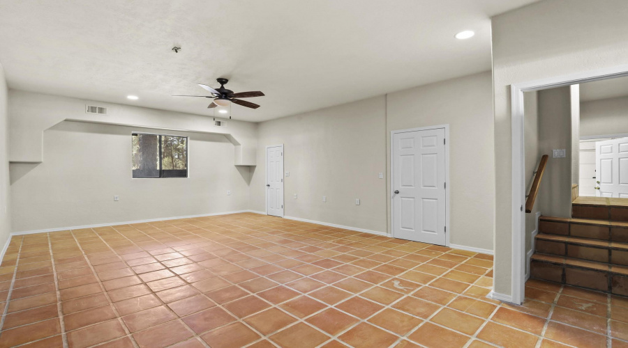 finished basement bedroom/game room