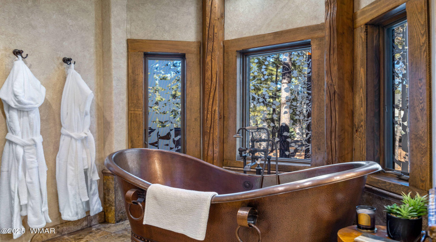 Copper Tub in Primary Bathroom