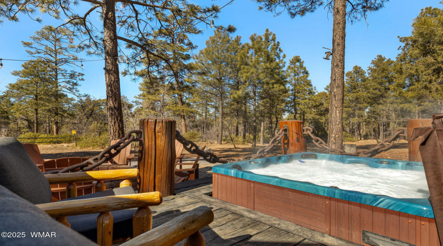 Hot Tub outside Primary Bedroom