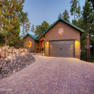 Beautiful paver driveway entrance