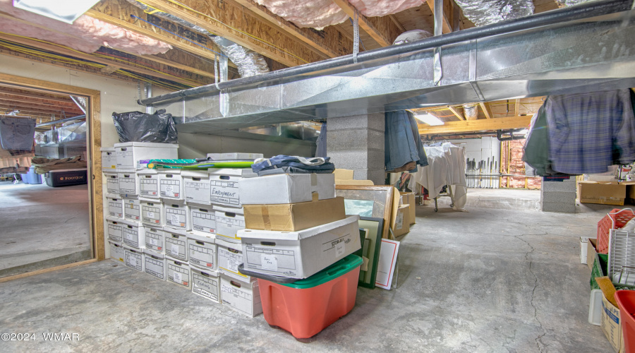 Finished Storage Area in Basement