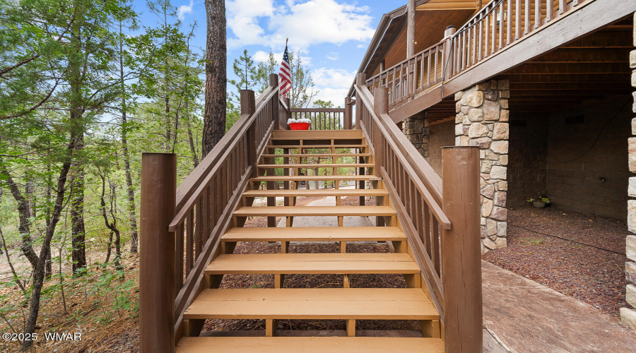 STAIRS TO FRONT DECK