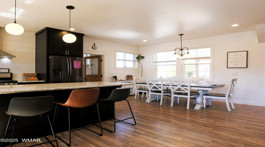 Kitchen & Dining - Living Room to Right