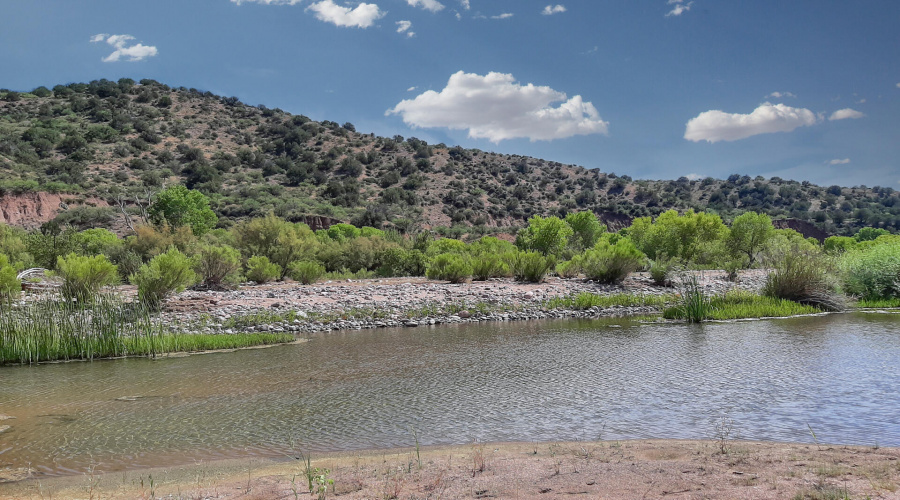 Landscape Creek and Mountains