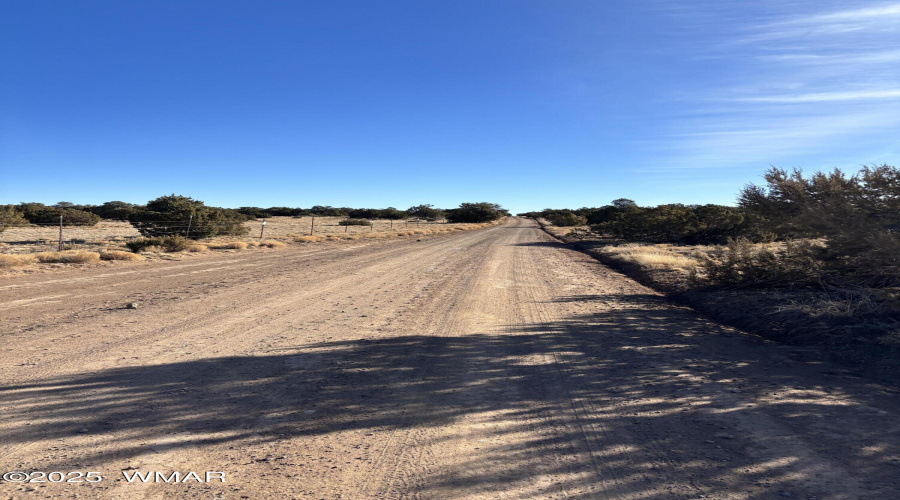 Road on North of property