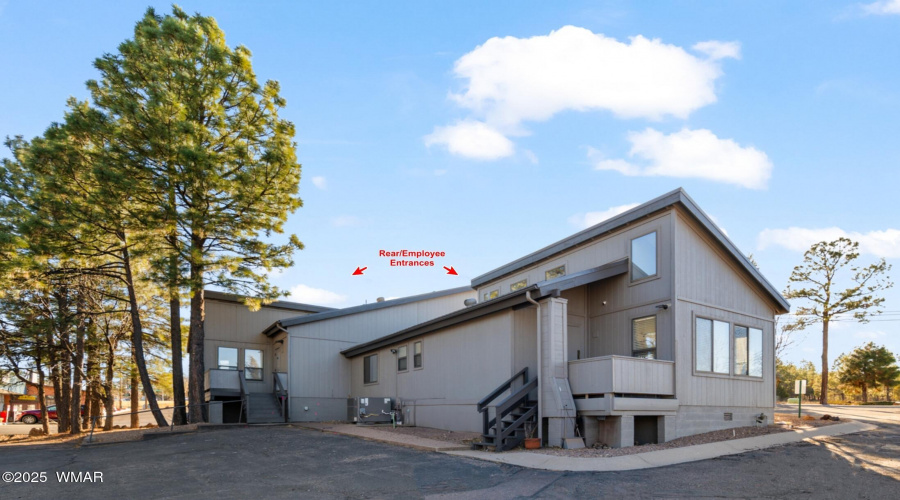 Rear of Building - Employee Entrances