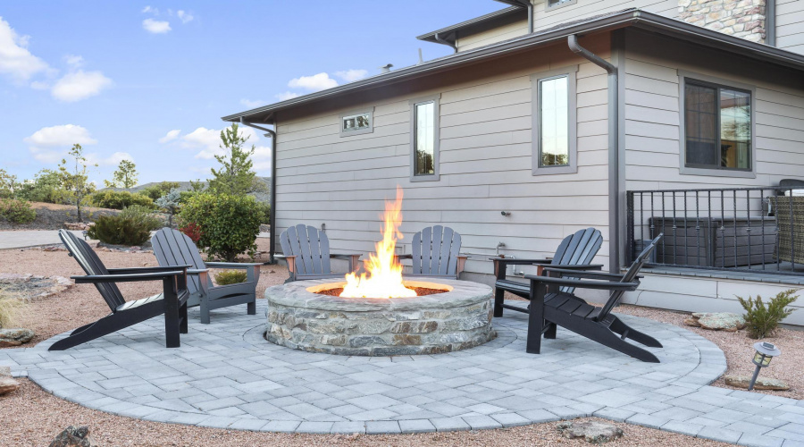 Come and relax by the firepit!