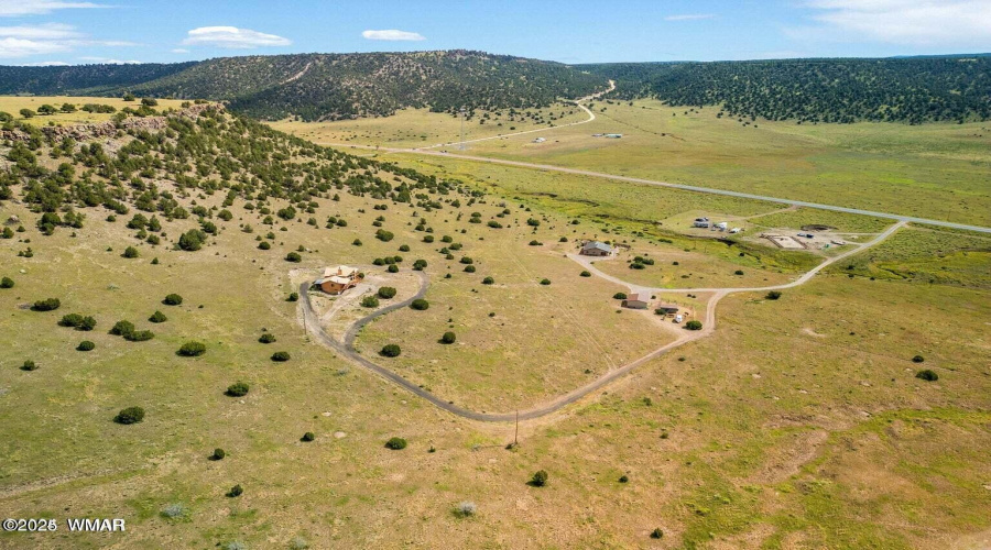 Aerial view to East