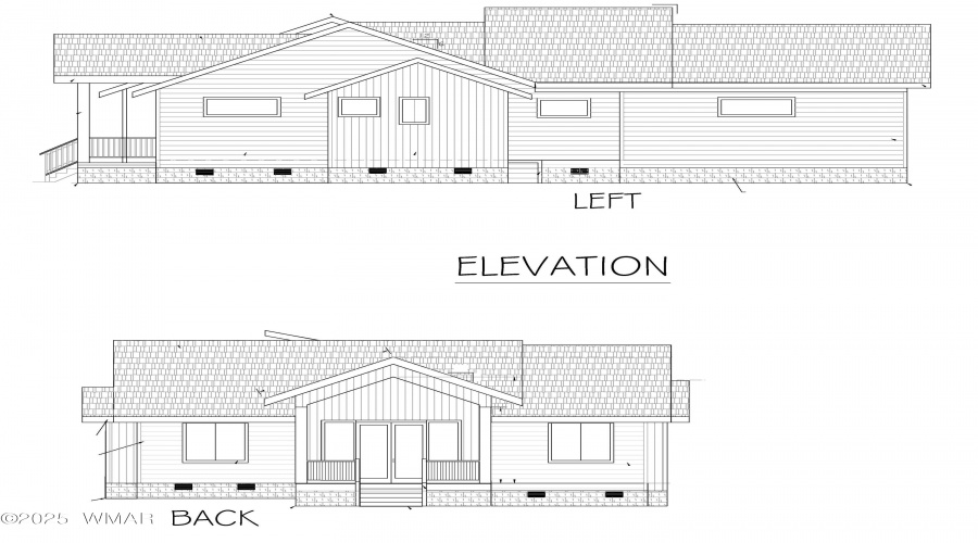 Left & Rear Elevations