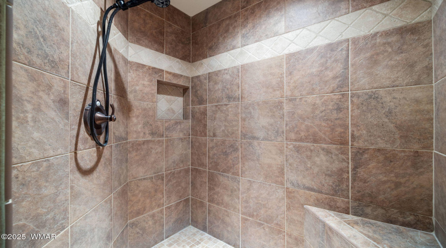 Primary EnSuite Tiled Walk-in Shower