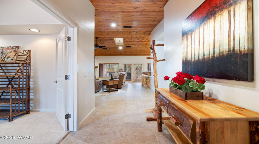 Entryway looking into Living Room