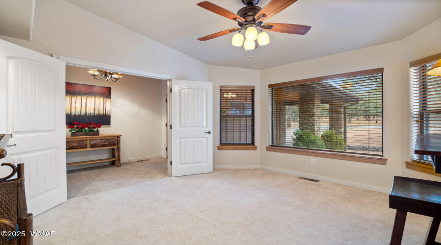 Office looking out to Entryway